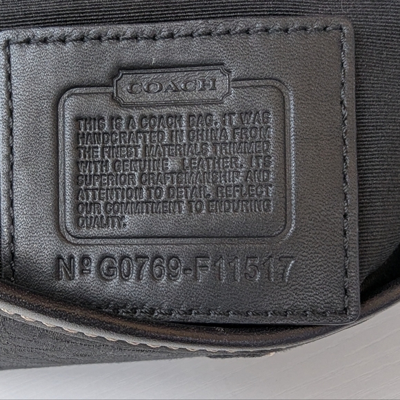 Coach Vintage Soho Black Signature C Canvas & Patchwork Shoulder Bag - Picture 14 of 16